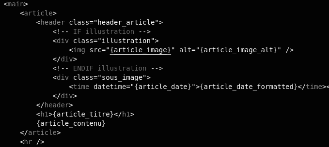 Code source HTML d'AtomicPHP